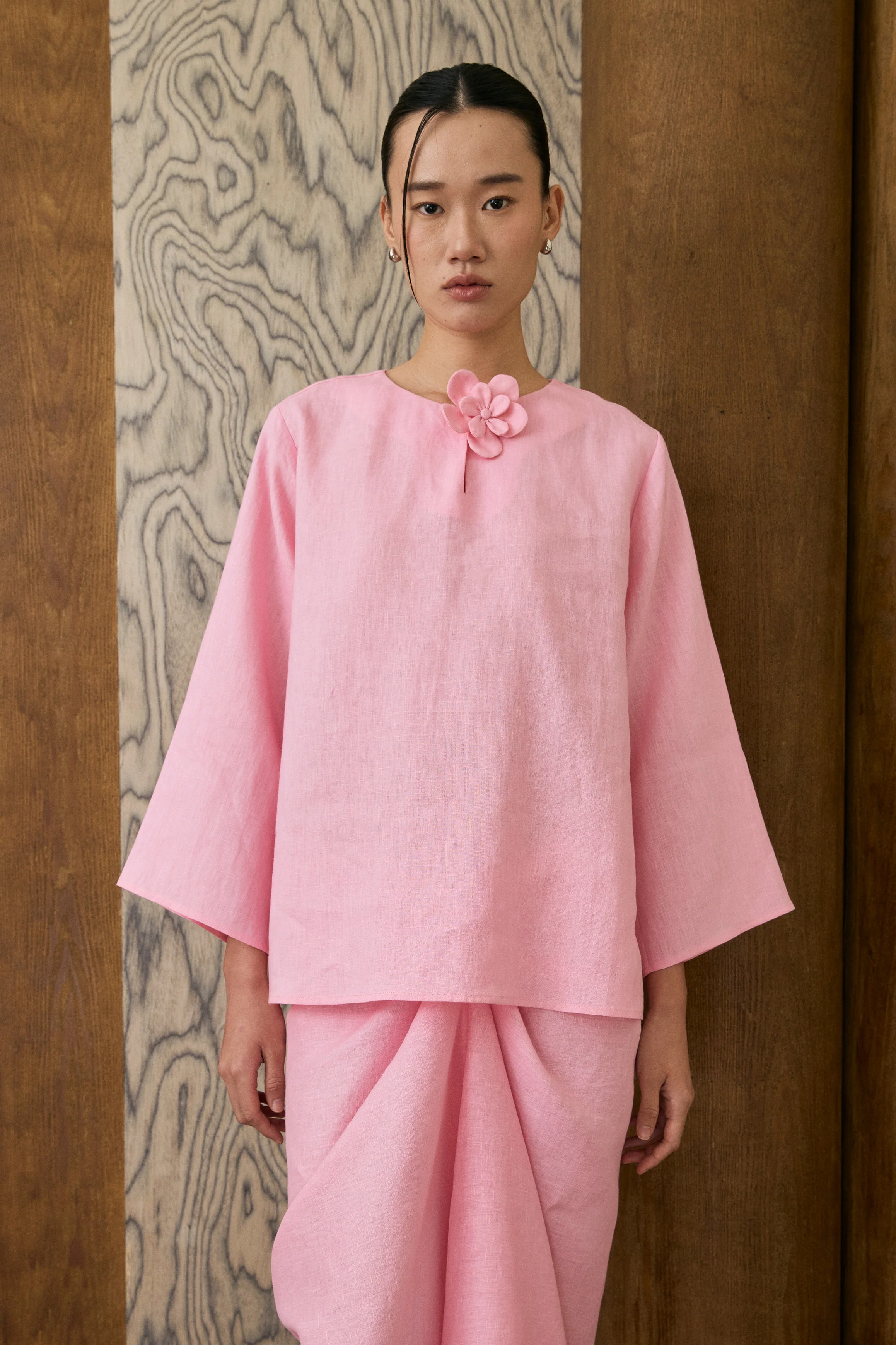 Camille Linen Kedah Top